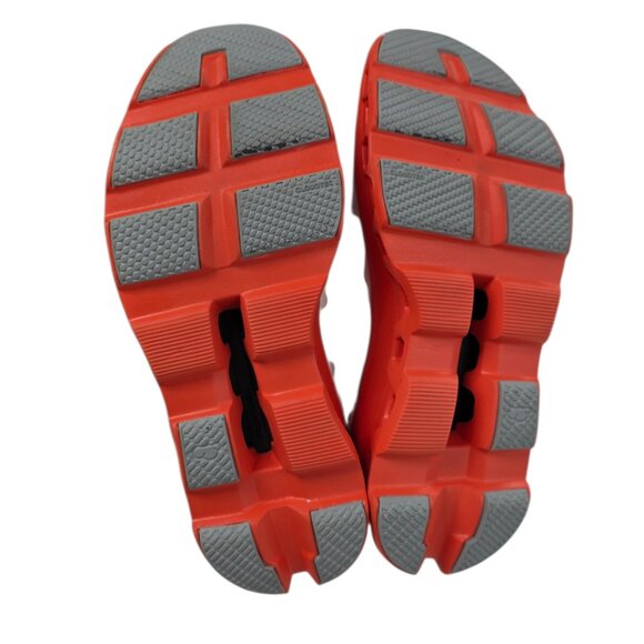 ON Cloudmonster Sneakers, White/Flame, Lifestyle, Athletic, Women's Size 10 - Picture 6 of 13